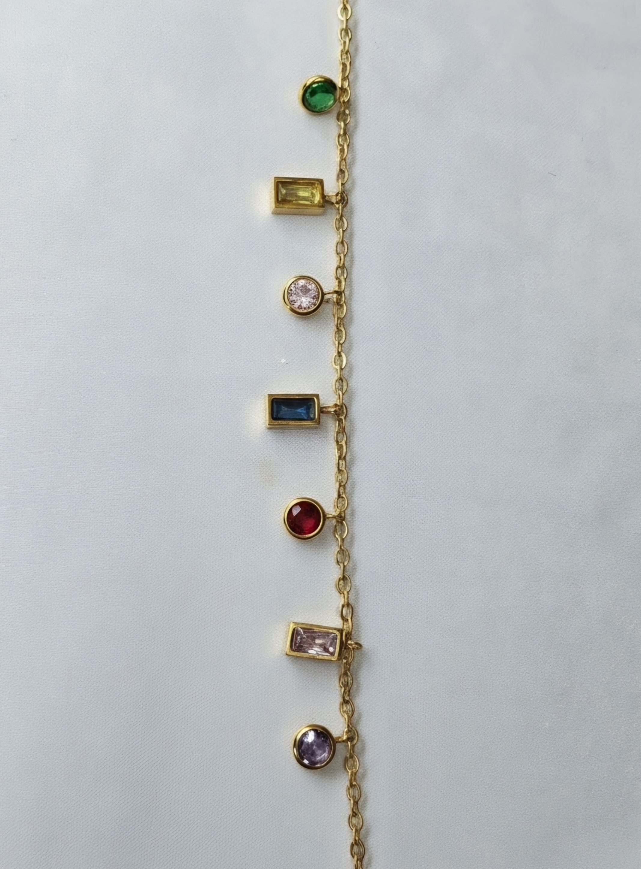 Geometric Gem Dangle Bracelet — view 2